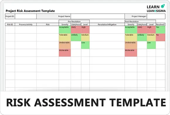 Risk Assessment Template - Feature Image - Learnleansigma